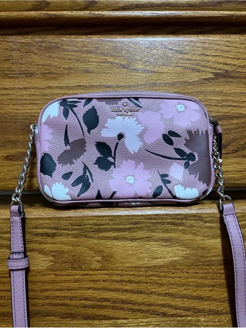 kate spade Pink Floral Crossbody Camera Bag
